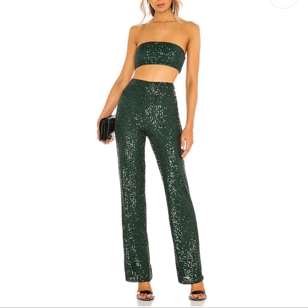 Camila Coelho x Revolve Calvin Top Green Small